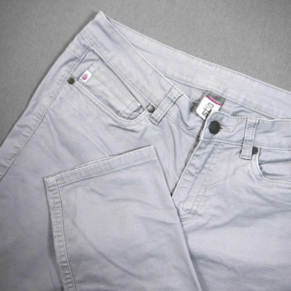 Stio Rivet Canvas Stretch Straight Leg Women Pants 8 29x29 Work 1335
